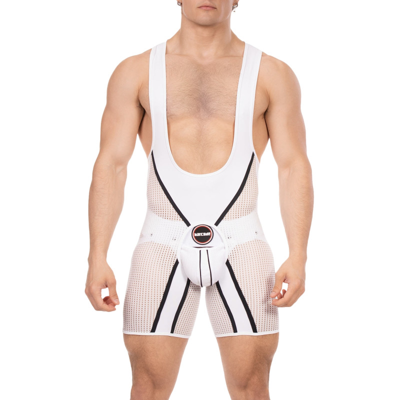 Barcode Berlin Body Backless Krish Blanc-Noir
